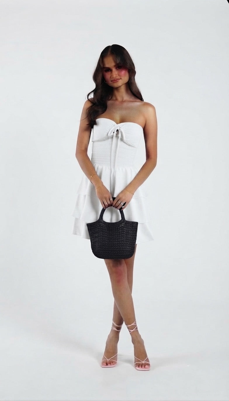 Mini Dress Tiered Smock